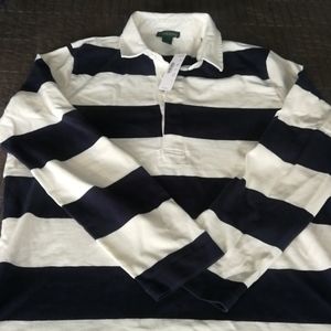 J Crew Striped Rugby Shirt - sz. L